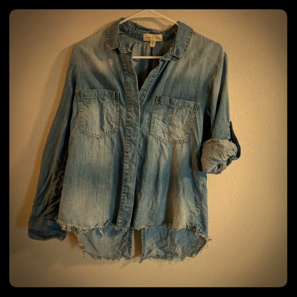 Anthropologie, Cloth & Stone, Chambray Shirt